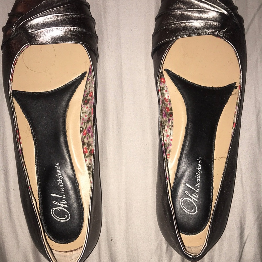 Pewter grey flats Oh! Shoes EU 40 US 9.5